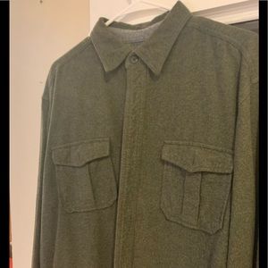 Wool long sleeve flannel